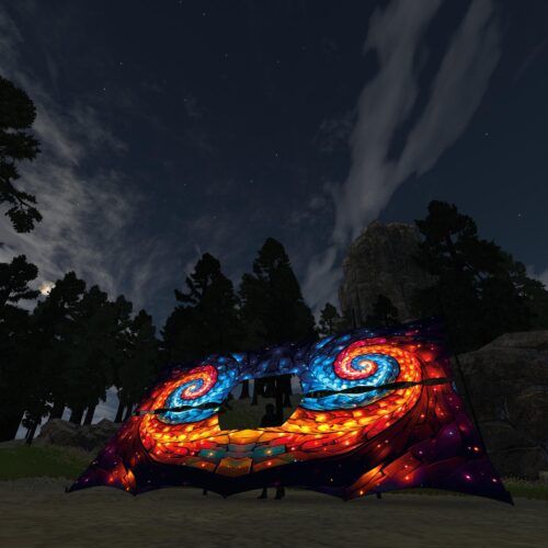 Endless Vortex - DJ-Booth V1 - UV-Reactive Psychedelic Decoration - 3D-Preview