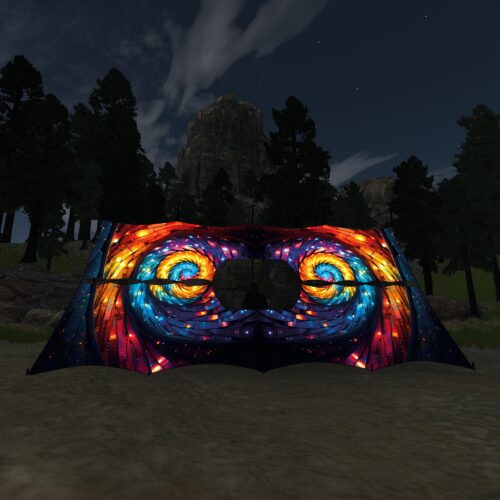 Endless Vortex - DJ-Booth V3 - UV-Reactive Psychedelic Decoration - 3D-Preview