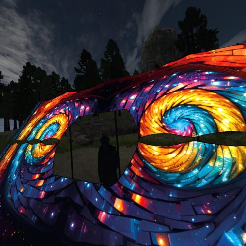 Endless Vortex - DJ-Booth V3 - UV-Reactive Psychedelic Decoration - 3D-Preview