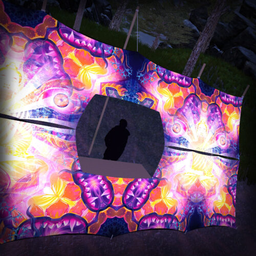 Frozen Corals - DJ-Booth - UV-Reactive Psychedelic Decoration