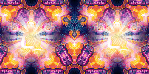 Frozen Corals - DJ-Booth - UV-Reactive Psychedelic Decoration -Art by Andrei Verner