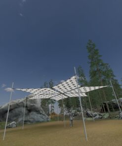 FL-DM01 - 6 Diamonds Canopy Set - Black and White Ceiling Decoration - 3D-Preview