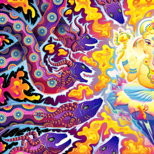 Lord Ganesha - DJ-Booth - Art - Closeup