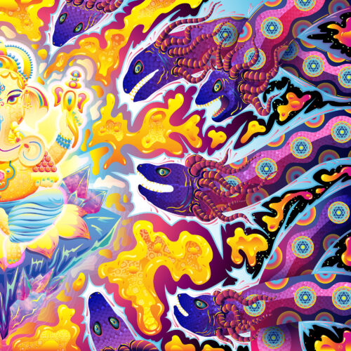 Lord Ganesha - DJ-Booth - Art - Closeup