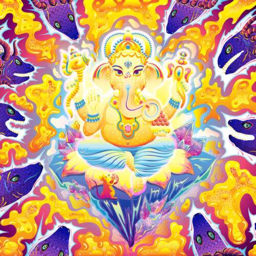 Lord Ganesha - DJ-Booth - Art by Andrei Verner