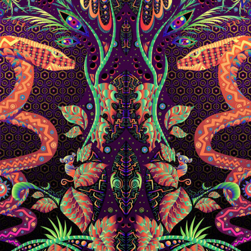 Jungle Snakes - DJ-Booth - Art by Andrei Verner