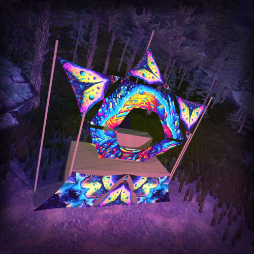 Mystic Spores - Donut DJ-Stage - V1 - 3D-Preview