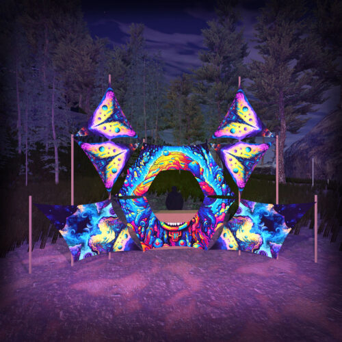Mystic Spores - Donut DJ-Stage - V1 - 3D-Preview