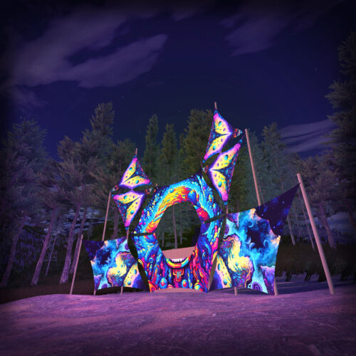 Mystic Spores - Donut DJ-Stage - V1 - 3D-Preview