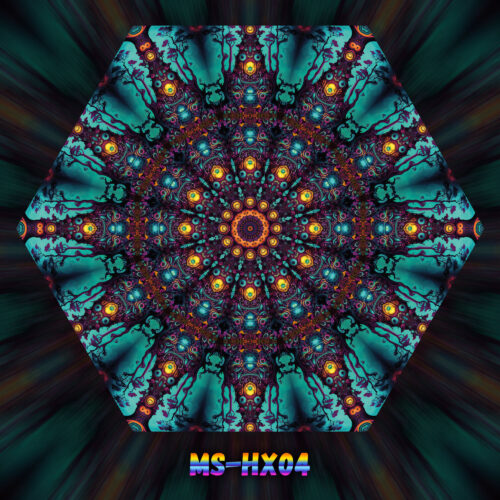 MS-HX04 - UV-Reactive Fluorescent Hexagon - Design Preview