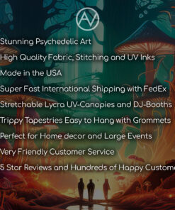 Psychedelic Party Decorations Features