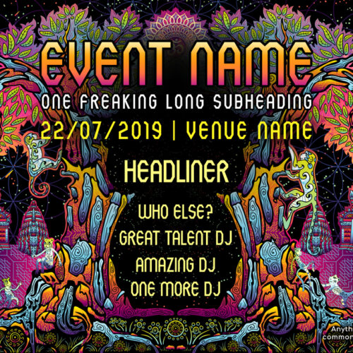 Lord Hanuman - Free Party Promotion Materials - Facebook Event Cover Template