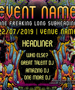 Lord Hanuman - Free Party Promotion Materials - A5 Flyer template