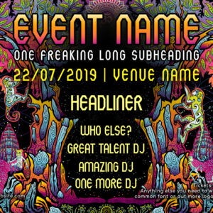 Lord Hanuman - Free Party Promotion Materials - A5 Flyer template