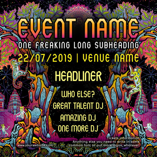 Lord Hanuman - Free Party Promotion Materials - Facebook Instagram Post Template