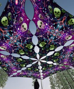 AE-TR02 - 6 Triangles Canopy Set - UV-Reactive Flurescent Ceiling Decoration - 3D-Preview