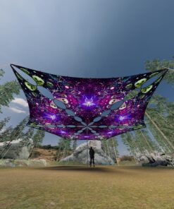 AE-TR03 - 6 Triangles Canopy Set - UV-Reactive Flurescent Ceiling Decoration - 3D-Preview