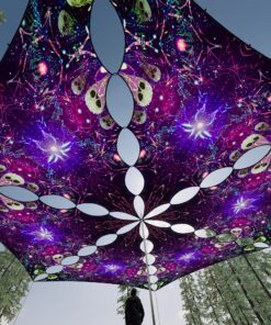 AE-TR03 - 6 Triangles Canopy Set - UV-Reactive Flurescent Ceiling Decoration - 3D-Preview