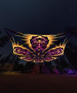 AS-TR01 - 6 Triangles Canopy Set - UV-Reactive Flurescent Ceiling Decoration - 3D-Preview