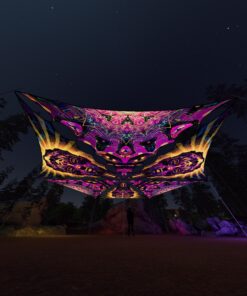 AS-TR03 and AS-TR01 - 6 Triangles Canopy Set - UV-Reactive Flurescent Ceiling Decoration - 3D-Preview