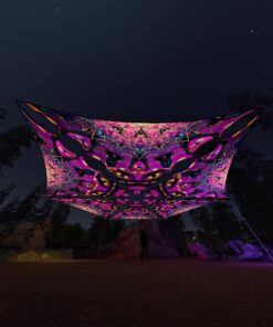 AS-TR03 - 6 Triangles Canopy Set - UV-Reactive Flurescent Ceiling Decoration - 3D-Preview