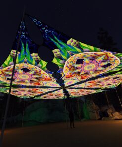 BR-TR02 - 6 Diamonds Canopy Set - UV-Reactive Flurescent Ceiling Decoration - 3D-Preview