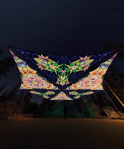 BR-TR03 and BR-TR01 - 6 Diamonds Canopy Set - UV-Reactive Flurescent Ceiling Decoration - 3D-Preview