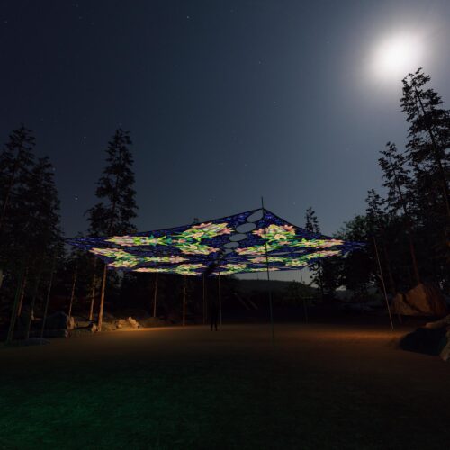 BR-TR03 - 6 Diamonds Canopy Set - UV-Reactive Flurescent Ceiling Decoration - 3D-Preview