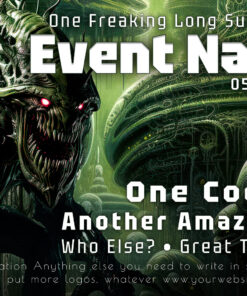 Chimera Protocol - Free Party Promotion Materials - Facebook Event Cover Template