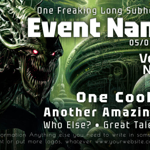 Chimera Protocol - Free Party Promotion Materials - Facebook Event Cover Template