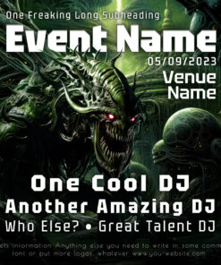 Chimera Protocol - Free Party Promotion Materials - Facebook Instagram Post Template