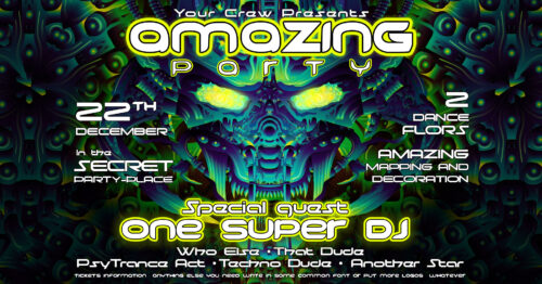 Cyber Nexus - Free Party Promotion Materials - Facebook Event Cover Template
