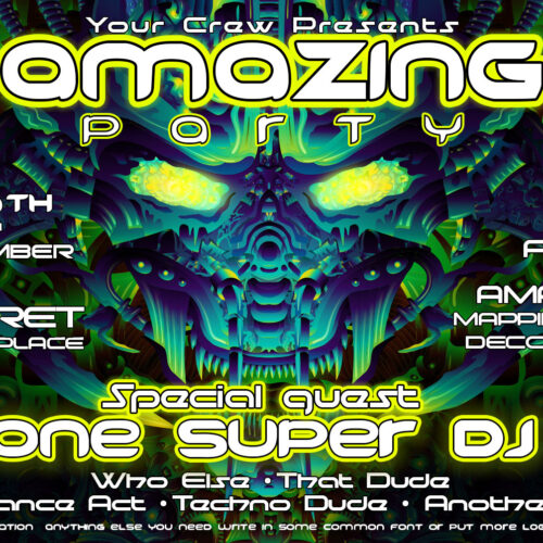 Cyber Nexus - Free Party Promotion Materials - Facebook Event Cover Template