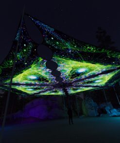 EN-TR01 - 6 Triangles Canopy Set - UV-Reactive Flurescent Ceiling Decoration - 3D-Preview