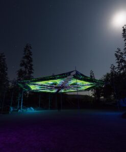 EN-TR01 - 6 Triangles Canopy Set - UV-Reactive Flurescent Ceiling Decoration - 3D-Preview