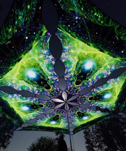 EN-TR01 - 6 Triangles Canopy Set - UV-Reactive Flurescent Ceiling Decoration - 3D-Preview