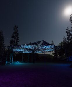 EN-TR02 - 6 Triangles Canopy Set - UV-Reactive Flurescent Ceiling Decoration - 3D-Preview