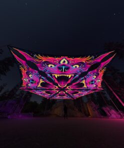 ES-TR01 - 6 Triangles Canopy Set - UV-Reactive Flurescent Ceiling Decoration - 3D-Preview