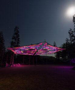 ES-TR01 - 6 Triangles Canopy Set - UV-Reactive Flurescent Ceiling Decoration - 3D-Preview