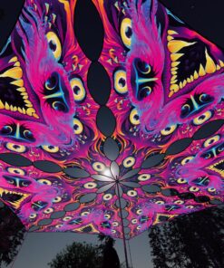 ES-TR02 - 6 Triangles Canopy Set - UV-Reactive Flurescent Ceiling Decoration - 3D-Preview