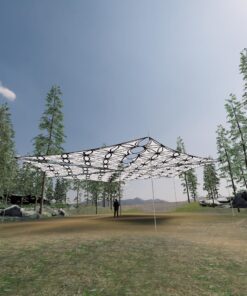 FL-TR01 - 6 Triangles Canopy Set - UV-Reactive Flurescent Ceiling Decoration - 3D-Preview