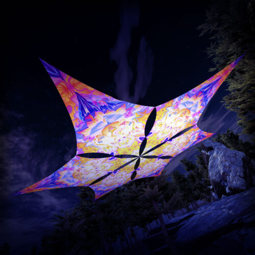 GN-DM01 - 6 Diamonds Canopy Set - UV-Reactive Flurescent Ceiling Decoration - 3D-Preview