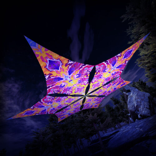 GN-DM02 - 6 Diamonds Canopy Set - UV-Reactive Flurescent Ceiling Decoration - 3D-Preview