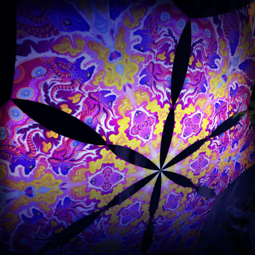 GN-DM02 - 6 Diamonds Canopy Set - UV-Reactive Flurescent Ceiling Decoration - 3D-Preview