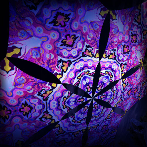 GN-DM03 - 6 Diamonds Canopy Set - UV-Reactive Flurescent Ceiling Decoration - 3D-Preview