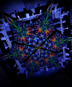 HH-DM01 - 6 Diamonds Canopy Set - UV-Reactive Flurescent Ceiling Decoration - 3D-Preview