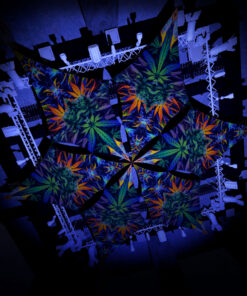 HH-DM01 - 6 Diamonds Canopy Set - UV-Reactive Flurescent Ceiling Decoration - 3D-Preview