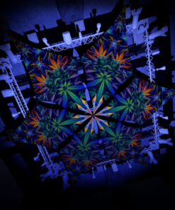 HH-DM01 - 6 Diamonds Canopy Set - UV-Reactive Flurescent Ceiling Decoration - 3D-Preview