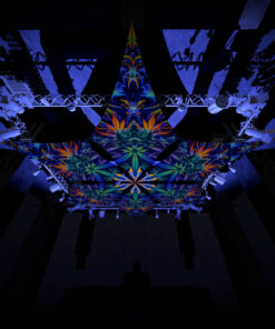 HH-DM01 - 6 Diamonds Canopy Set - UV-Reactive Flurescent Ceiling Decoration - 3D-Preview