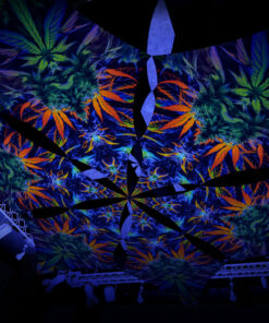 HH-DM01 - 6 Diamonds Canopy Set - UV-Reactive Flurescent Ceiling Decoration - 3D-Preview